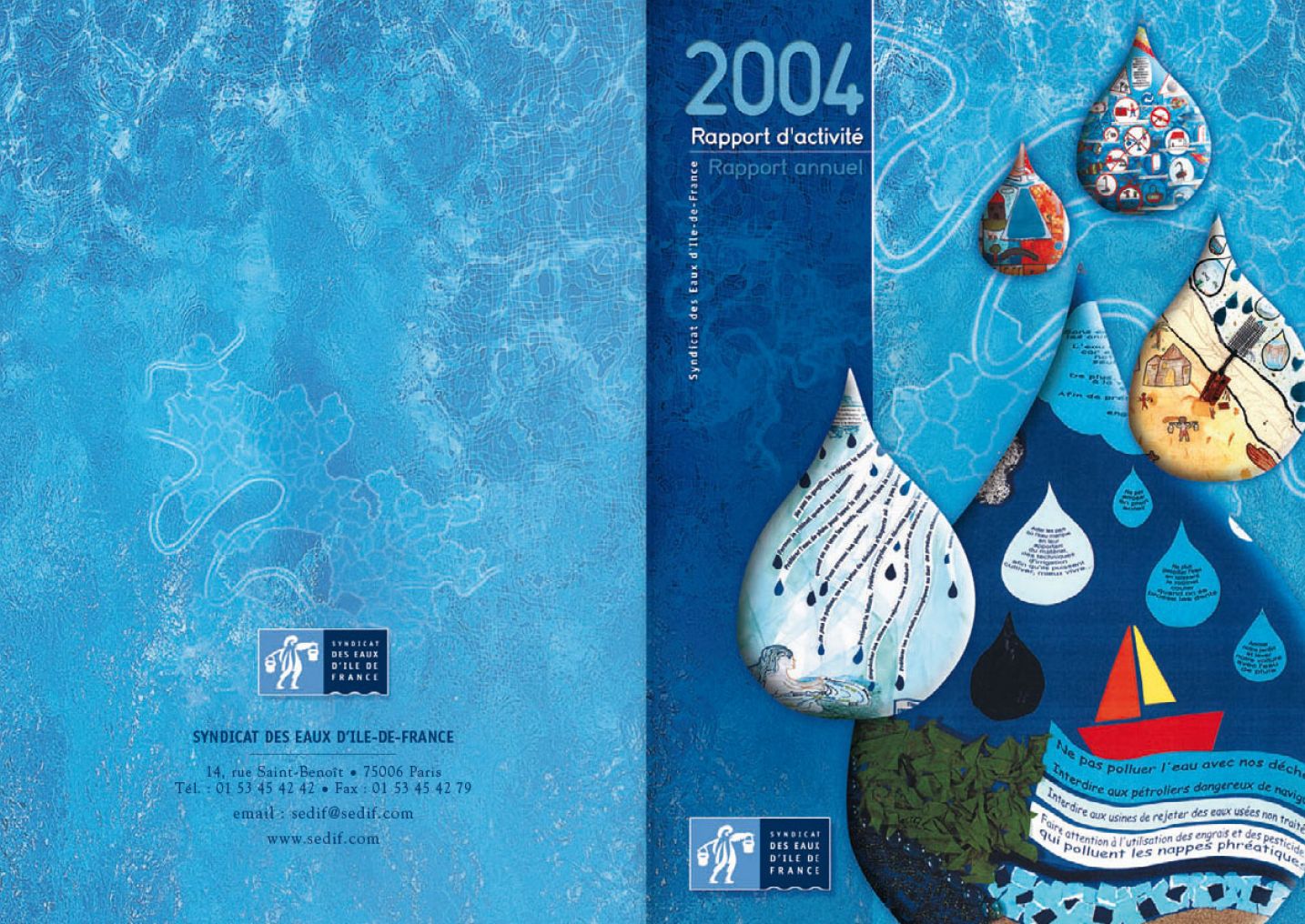 © Thierry Palau - Rapport annuel 2004 du Syndicat des Eaux d'Ile-de-France (Sedif)