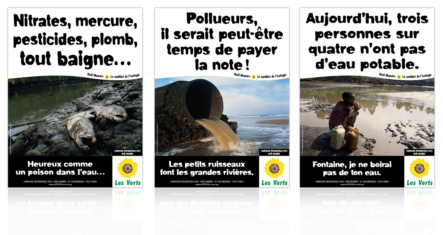 © Thierry Palau - Campagne présidentielles 2002 Les Verts