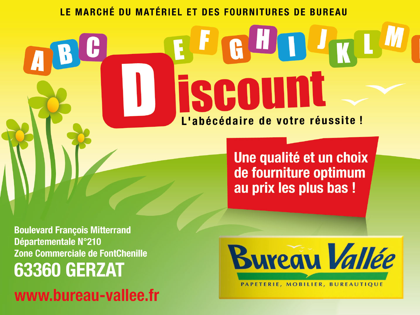 © Thierry Palau & A comme André - Création campagne d'affichage Bureau Vallée